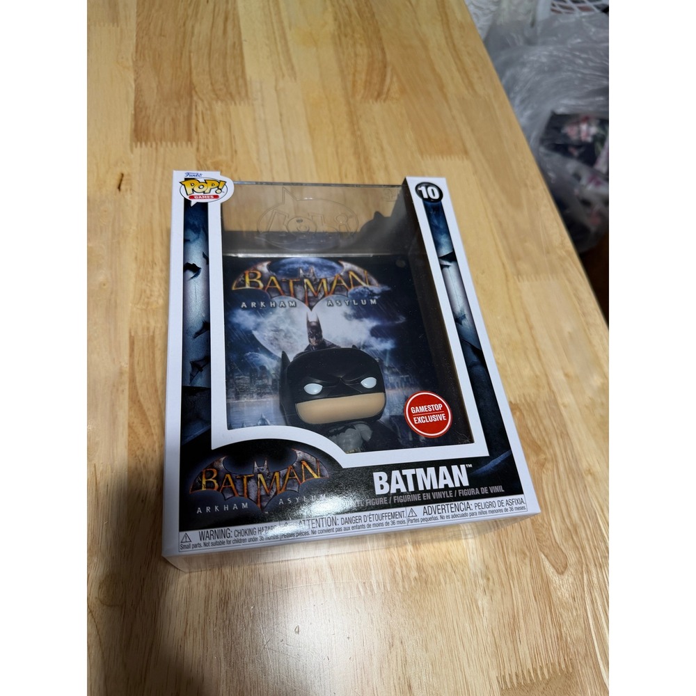 Funko Pop Games Batman Arkham Asylum 10 Game Cover GameStop Exclusive DC Vinyl